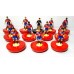 Subbuteo Andrew Table Soccer Lille OSC 2020-21 French Championship Winners on Classic Hasbro bases